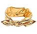 Baishitop Elasticity Wash Gold Baby Girl Headband, Fashion Rabbit Design (Gold)