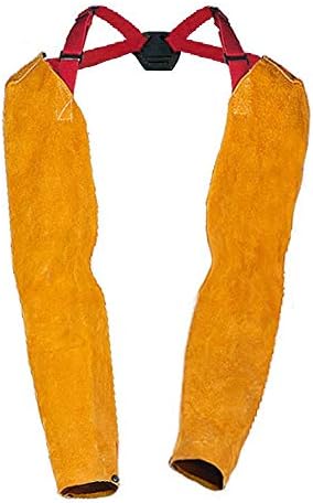 LLL Cowhide Leather Welding Sleeve, Heat-Resistant Welding Arm Guard, Welding Work Industry Protective Equipment [Energy Class A]