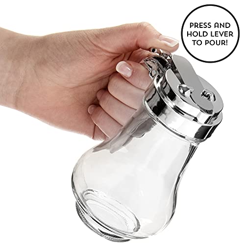 1 Syrup Dispenser 8oz (240mL)Glass Bottle NoDrip Pourers for Maple