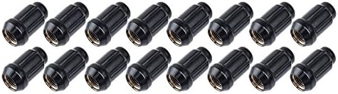 Motosport Alloys (16pk) Spline Drive Tapered Lug Nut 12mm x 1.50mm Thread Pitch Black for Can-Am Maverick X3 Max X RS Turbo R 2017-2018