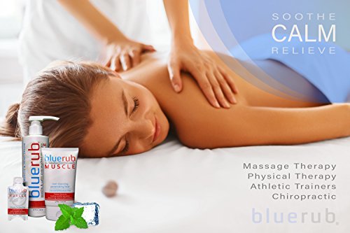 bluerub Muscle Rub - Pain Relieving Cream, Natural Topical Analgesic, No Silicone, Petroleum or Toxins, Helps rapid muscle joint, tendon and arthritis relief and recovery (4oz Tube- USA Made/Owned) - Thumbnail 4