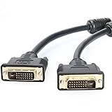 Postta DVI-D Dual Link Cable with Ferrites Gold Plated Male to Male-3 Feet