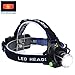 LED Headlamp Flashlight Kit, ANNAN 2000-Lumen Super Bright Headlight with Zoomable Head, Red Safety Light,4 Modes, Waterproof Light for Camping, Biking, 2 Rechargeable Batteries Included
