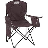 Coleman Oversized Black Camping Lawn Chairs + Cooler, 2-Pack | 2000020256