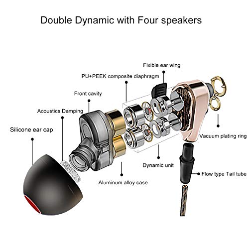 Orzero Earbuds with 4 Extra Replacement Earplugs and Earphone Storage Box Compatible for Oculus Quest VR Headset (Length Upgraded) 22.5CM