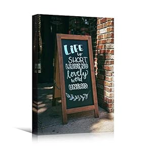 signwin Canvas Wall Art Handwritten Quotes Bedroom Industrial...