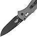 Benchmade - Mini Barrage 585-2 Knife, Plain Drop-Point, Coated Finish, Gray Handle
