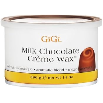 GiGi Milk Chocolate Crème Hair Removal Soft Wax with Cocoa Seed Extract for Coarse to Resistant Hair - 14 oz