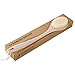 Bath Brush Back Scrubber Soft Shower Body Brush with Natural Wheat Straw Handle (Nordic Beige)