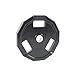 CAP Barbell Olympic 2-Inch 3-Grip Rubber Plate, Single