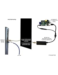 PoE a Micro-USB adaptador Splitter para Raspberry Pi (IEEE802.3af), color blanco