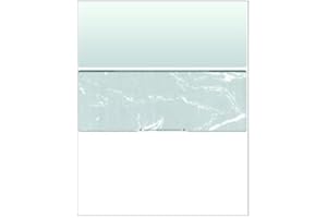 COMPUCHECKS Business Voucher Check Stock - Computer Laser Checks - 2500 Sheets, Check in Middle, Green Marble