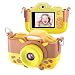 Twinto Kids Camera, Digital Camera Selfie and Video Camera with 12MP/ HD 1080P/ Dual Lens/ 2.0 inch Screen/ 256M Micro SD Card, Birthday Gift for Boys Girls (Yellow)thumb 1