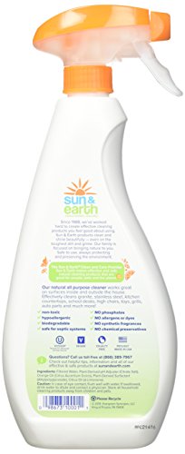 Natural All Purpose Cleaner - Light Citrus Scent - Non-Toxic, Plant-Based, Hypoallergenic - 22 fl oz Spray Bottle