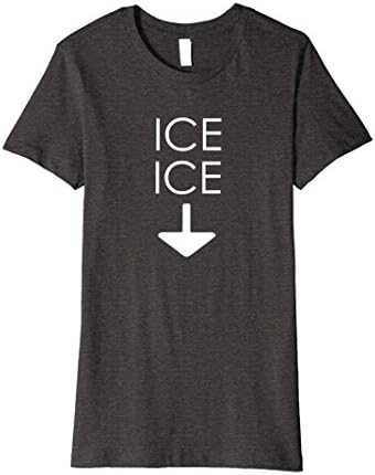 Womens Ice Twice Pregnancy Announcement Funny T-Shirt Medium Dark Heather