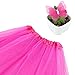 BGFKS 5 Pack Tutu Skirt for Girls 3 Layers Ballet Dressing Up Kid Tutu Skirt