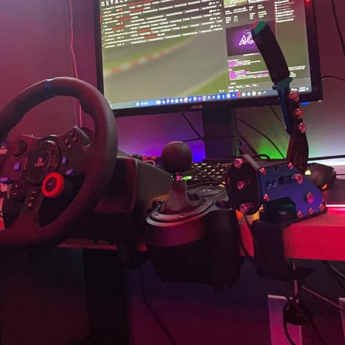 64Bit PC USB Handbrake, SIM Racing Games Handbrake for Logitech G25 G27 G29 T500 T300 FANATECOSW DIRT RALLY, 2M Nylon Cable Black