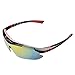 A-SZCXTOP Unisex Polarized Sport Sunglasses UV400 Protection Glasses Cycling Riding Fishing Driving Sunglasses with 5 Interchangeable Lenses