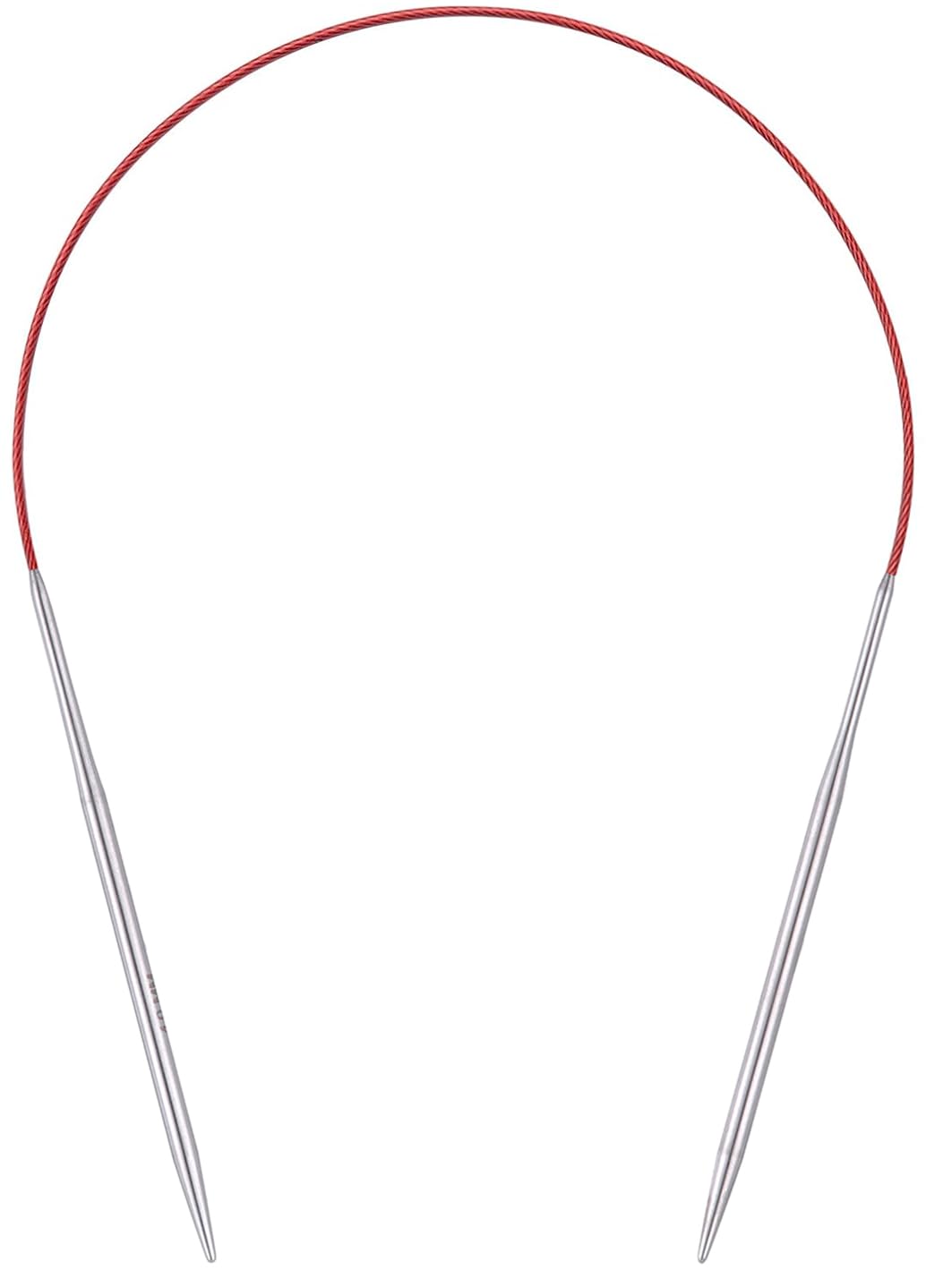 Circular Knitting Needles 16 inch (40cm) - US Size 6 (4mm) Stainless Steel Round Knitting Needles for Hats, Socks & Baby Boot