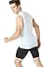 TSLA Men's (Pack of 1 or 3) Workout Muscle Tank Sleeveless Gym Training Active Workout Cool Dry Top Shirt, V Neck(muv06) - White, X-Large.