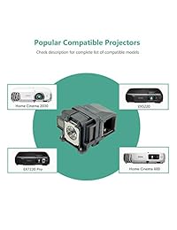 Litance V13H010L78 Lámpara de repuesto para Epson ELPLP78, EB-98, EX7230 Pro, EX7235 Pro, EX5220, EX5230 Pro, VS330, VS335W, PowerLite Home Cinema 600 725HD 730HD 2030, X17 97 98 99W proyectores