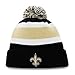 NFL New Orleans Saints Men's Breakaway Knit Cap, One Size, Black