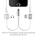 milemont 92005 wch831 Lightning Adapter for iPhone 7/7 Plus, Charge and Headphone Splitter Adapter for Lightning