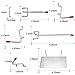 Calax 85 Piece Pegboard Hooks And Organizer Assortment Include Metal Peg Hooks and Black Plastic Peg Hooks