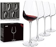 Hand Blown Italian Style Crystal Bordeaux Wine Glasses - Great Gift Packaging - Red Wine Glasses Lead Free Pre