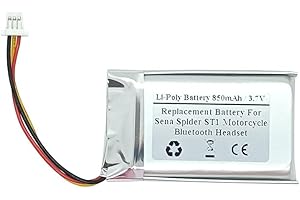 STARTONG 850mAh 3.7V Replacement Battery for Sena Spider ST1 Motorcycle Bluetooth Headset, Helmet intercom