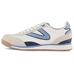 TRETORN Women's Rawlins Elite Sneakers, White/Blue, 6