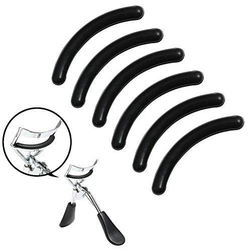 Trounistro 120 Pieces Eyelash Curler Refills Pads Eyelash Curler Sort Rubber Replacement Pads Silicone Rubber Makeup Tools for Universal Eyelash Curler - Thumbnail 3