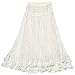 DEHANG Womens Boho Lace Gauze Double Layer Elastic Waist Long Maxi Skirt