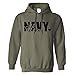 Navy Mom Hooded Sweatshirt