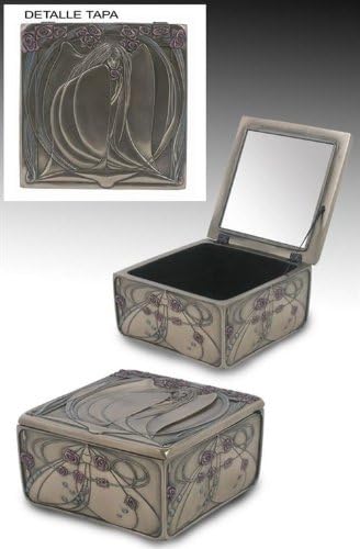 Caja Con Espejo Decorada Chica 15 cm: Amazon.es: Hogar