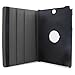 Tab A 9.7 Case, LK [Stand Feature] Luxury 360 Rotating Magnetic Smart PU Leather Case Cover For Samsung Galaxy Tab A 9.7 with Wake & Sleep Function + Stylus, Black