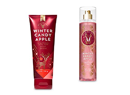 Bath and Body Works Winter Candy Apple Ultra She Body Cream & Fine Fragrance Mist Set 2018