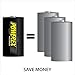 Powerex Low Self-Discharge Precharged D Rechargeable NiMH Batteries, (MHRDP2), 2-pack