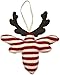 Burt's Bees Baby Baby Organic 2 Piece Pj Set with Ornament, Cranberry Rugby Stripe, 12 Months