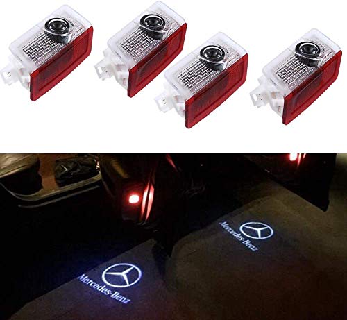 GANKING Car Door LED Light Projector Ghost Shadow Lights Welcome Lamp for Mercedes-Benz E A B C ML Class w212 w166 w176 Series(4 Pack) GANKING Car Door LED Light Projector Ghost Shadow Lights Welcome Lamp for Mercedes-Benz E A B C ML Class w212 w166 w176 Series(4 Pack)