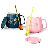 King and Queen Couple Coffee Mugs Set Best Gift for
