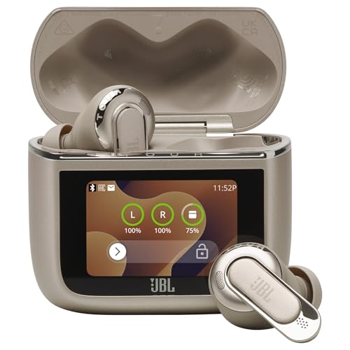 JBL Tour Pro 3, True Wireless Noise Cancelling Earbuds, Latte