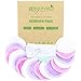 wegreeco Cotton Rounds Reusable - 16 Pack Reusable Bamboo Makeup Remover Pads - Bamboo Cotton Cloth for Removing Makeup - Reusable Facial Pads Cotton Rounds (Bamboo Velour, Bright Color)