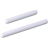 Growtail Rolling Pin Fondant Cake Dough Roller Plastic Non-stick Kitchen Rolling Pin for Cake Bread Set of 2