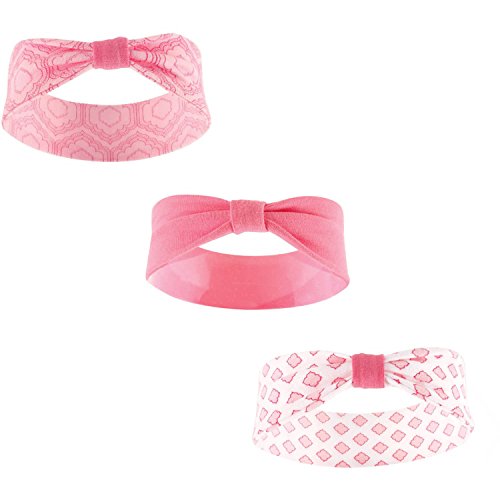 Yoga Sprout Baby Girls' 3 Pack Baby Headbands 0-12 Months Moroccan