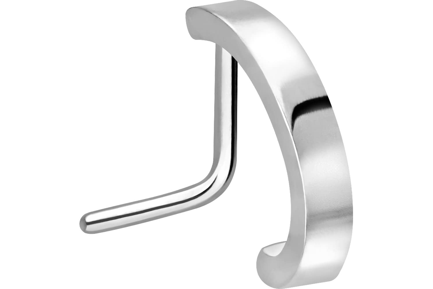 Piercingline Surgical Steel Nose Stud Nose Piercing 0.8 mm silver colours