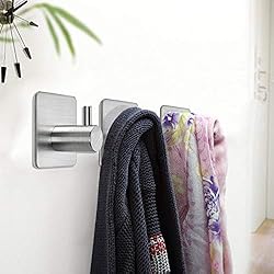 FOTYRIG Adhesive Towel Hooks No Drill Wall Hooks
