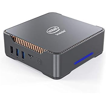 Mini PC, Intel Celeron J3455 Processor(up to 2.3GHz) Windows 10(64-bit) Mini Desktop Computer with HDMI/VGA Port,4GB DDR3/64GB eMMC,Gigabit Ethernet,Dual Band Wi-Fi,Bluetooth 4.2,4K HD