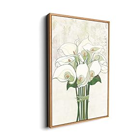 Canvas Wall Art for Living Room, Bedroom Vintage Flower Framed Canvas Prints for Home Decoration Ready to Hang - 16"x24" inches