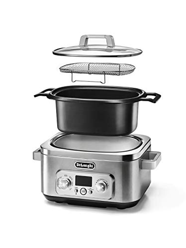 De'Longhi Livenza 7-in-1 Multi-Cooker Programmable SlowCooker, Bake, Brown, Saute, Rice, Steamer & Warmer, Easy to Use and Clean, Nonstick Dishwasher Safe Pot, (6-Quart), CKM1641D - Thumbnail 2